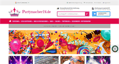 Desktop Screenshot of partymacher24.de