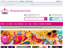 Tablet Screenshot of partymacher24.de